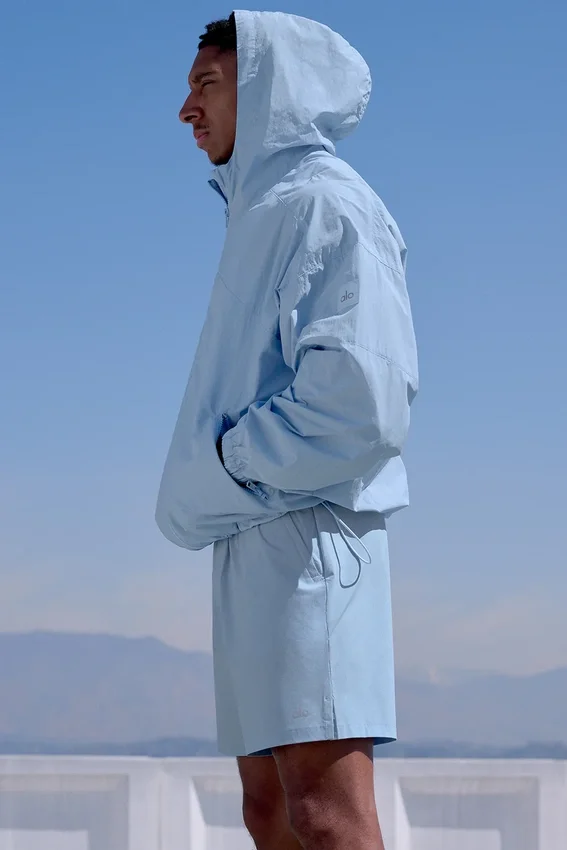 Vantage nylon ripstop trainingsjas - Seashell Blue