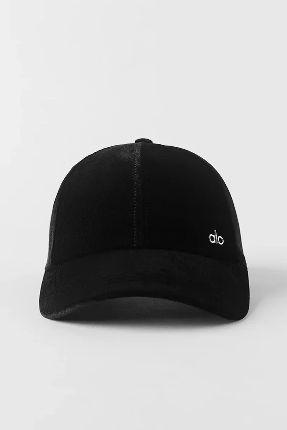 Velvet Off-Duty Hat - Zwart