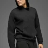 Wafelpatroon lounge-Hoodie - Zwart