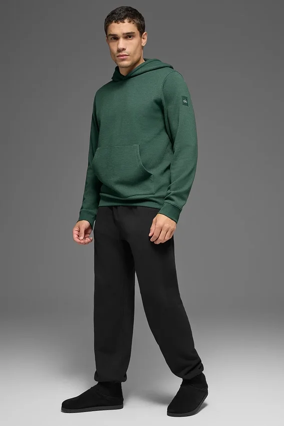 Waffle Lounge Hoodie - Clover Green