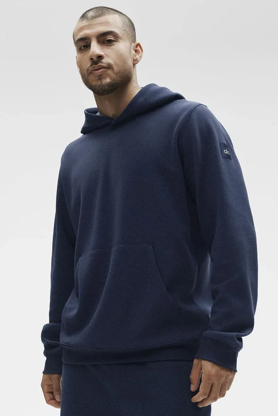Waffle Lounge Hoodie - Navy