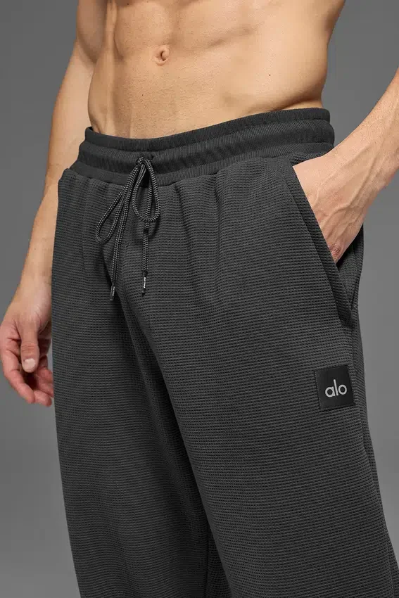 Waffle Lounge Jogger - Antraciet