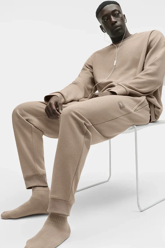 Waffle Lounge Jogger - Gravel