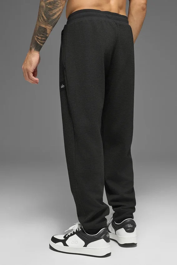 Waffle Lounge Jogger - Zwart