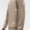 Waffle Lounge T-shirt met lange mouwen - Gravel