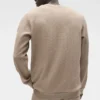 Waffle Lounge T-shirt met lange mouwen - Gravel