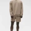Waffle Lounge T-shirt met lange mouwen - Gravel