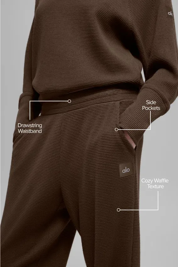 Waffle Weekend Escape Jogger - Espresso