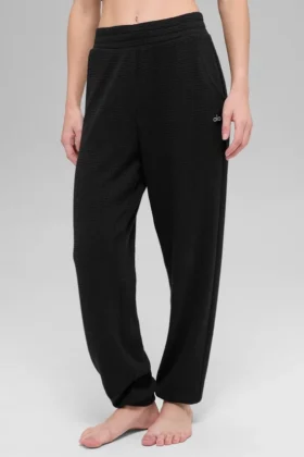 Waffle Weekend Escape Jogger - Zwart