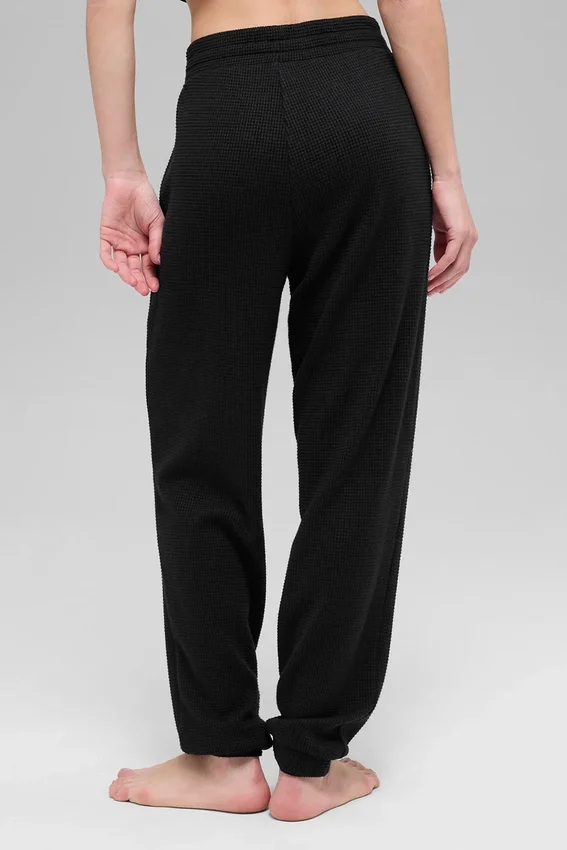 Waffle Weekend Escape Jogger - Zwart