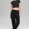 Waffle Weekend Escape Jogger - Zwart