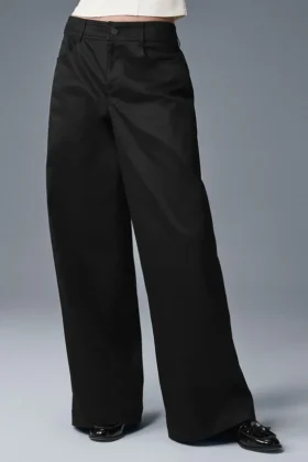 Wanderlust broek met wijde pijpen - Zwart