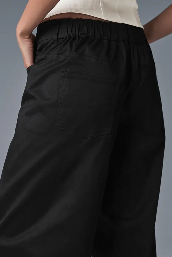 Wanderlust broek met wijde pijpen - Zwart