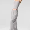 Washed Accolade joggingbroek met rechte pijpen - Grey Sky Wash