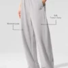 Washed Accolade joggingbroek met rechte pijpen - Grey Sky Wash