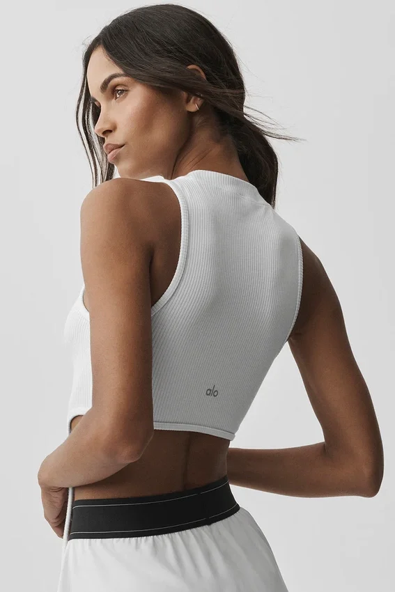 Wellness Rib Flaunt Tank - Wit
