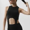 Wellness Rib Flaunt Tank - Zwart