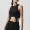 Wellness Rib Flaunt Tank - Zwart