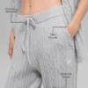 Winter Bliss-broek met kabelpatroon - Athletic Heather Grey