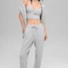 Winter Bliss-broek met kabelpatroon - Athletic Heather Grey