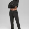 Winter Bliss-broek met kabelpatroon - donker gemêleerd grijs