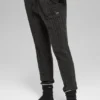 Winter Bliss-broek met kabelpatroon - donker gemêleerd grijs