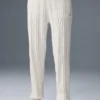 Winter Bliss-broek met kabelpatroon - ivoor
