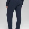 Winter Bliss-broek met kabelpatroon - Marineblauw