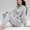 Winter Bliss-hoodie met kabelpatroon - Athletic Heather Grey