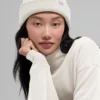 Winter Bliss-muts met kabelpatroon - Ivoor