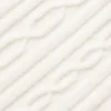 Winter Bliss cropped coltrui met lange mouwen in kabelpatroon - Ivory