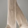 Winter Magic kasjmier broek met wijde pijpen - Flax Heather