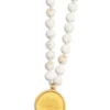 Witte turkooizen mala-ketting