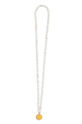Witte turkooizen mala-ketting