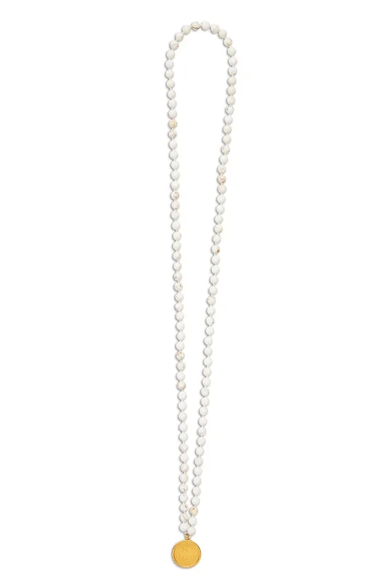 Witte turkooizen mala-ketting