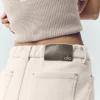 Wollen broek met wijde pijpen uit de Nightcap-collectie – Café au lait