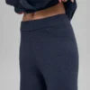 Wollen kasjmier High-Waist broek met wijde pijpen uit de New Class-collectie – Marineblauw