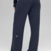 Wollen kasjmier High-Waist broek met wijde pijpen uit de New Class-collectie – Marineblauw