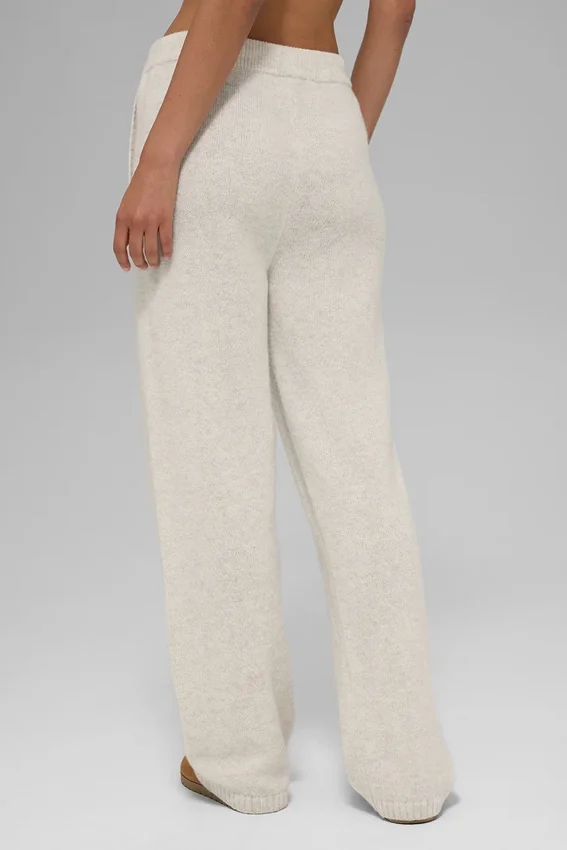 Wollen kasjmier New Class-joggingbroek - Bone Heather
