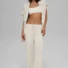 Wollen kasjmier New Class-joggingbroek - Bone Heather