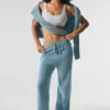 Wollen kasjmier New Class Joggingbroek - Celestial Blue Granite Heather