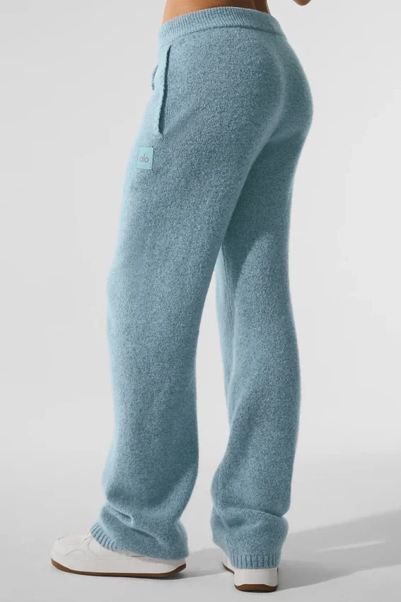 Wollen kasjmier New Class Joggingbroek - Celestial Blue Granite Heather
