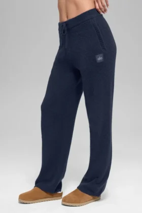 Wollen kasjmier New Class Joggingbroek - Navy