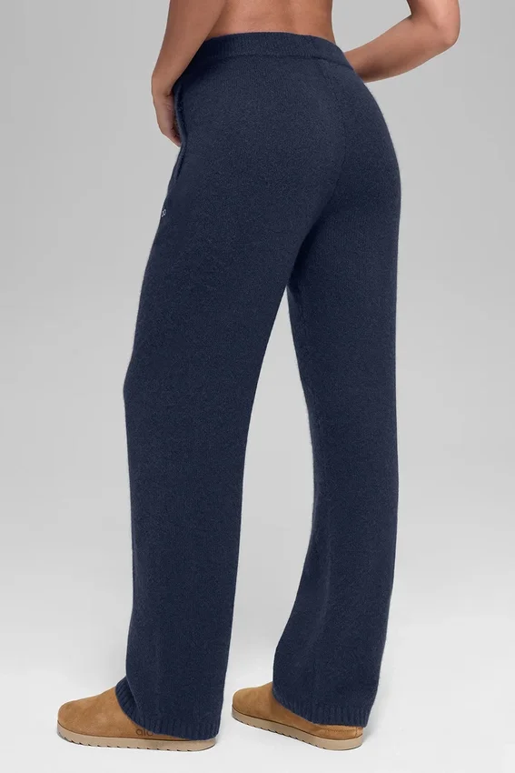 Wollen kasjmier New Class Joggingbroek - Navy