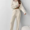 Wollen kasjmier New Class Joggingbroek - Oatmeal Heather