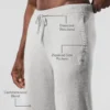Wollen kasjmier New Class Joggingbroek - Pearl Grey Heather
