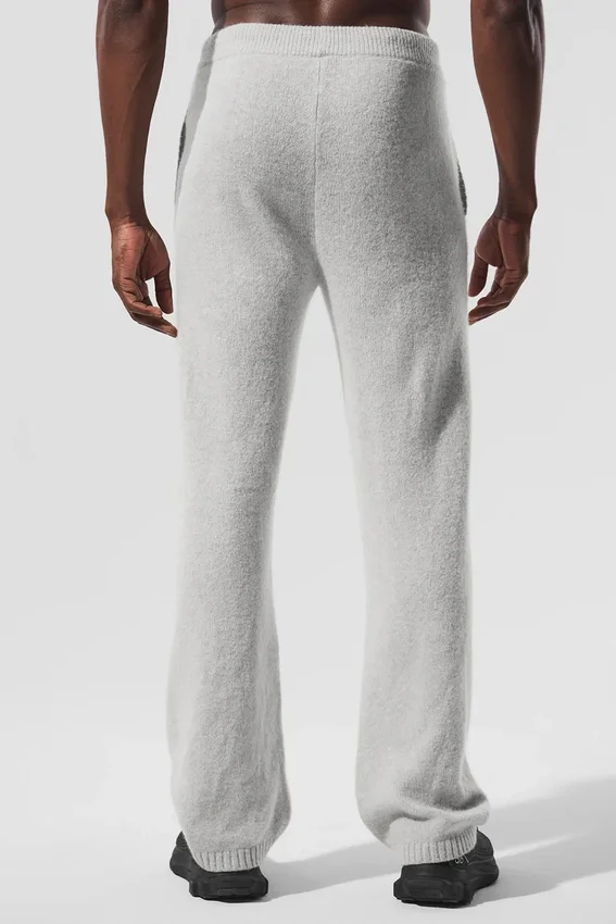 Wollen kasjmier New Class Joggingbroek - Pearl Grey Heather