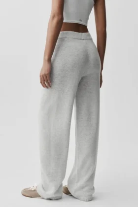 Wollen kasjmier New Class Joggingbroek – White Heather