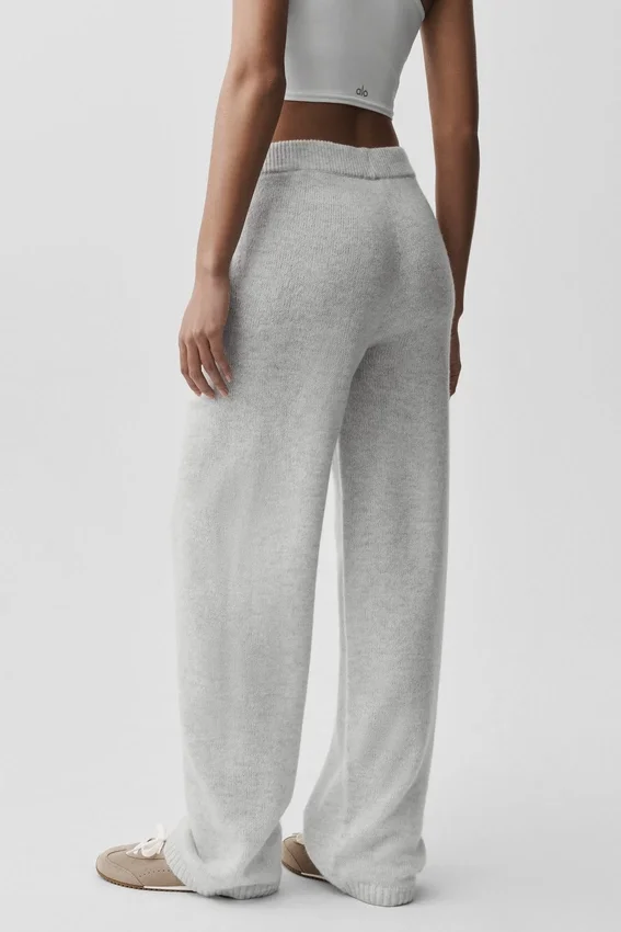 Wollen kasjmier New Class Joggingbroek - White Heather