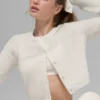 Wollen kasjmier New Class kort vest - Ivoor